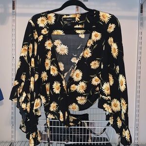 Crop top boho sleeves